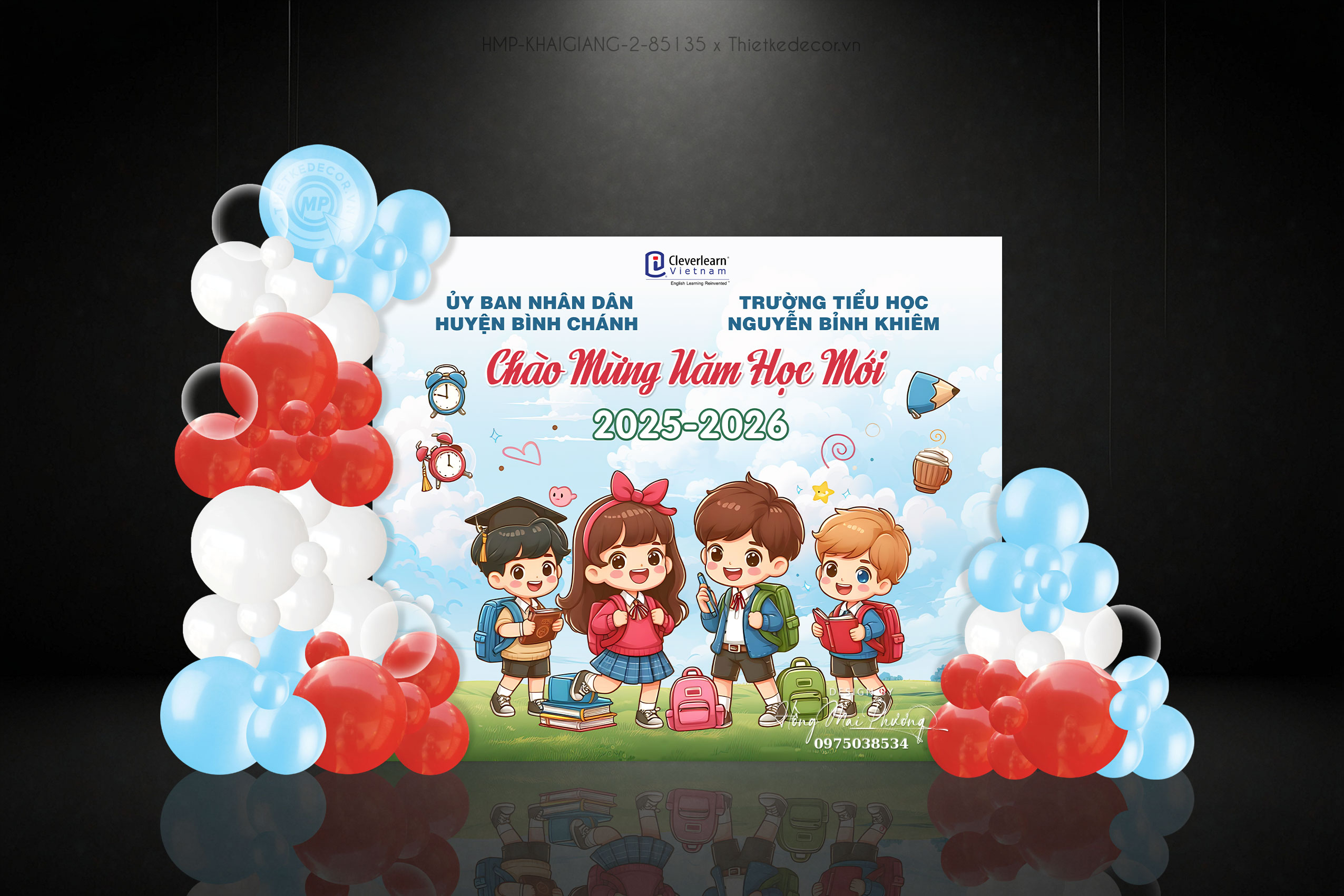 Khai giảng năm học mới vui nhộn cho bé tiểu học đa sắc màu